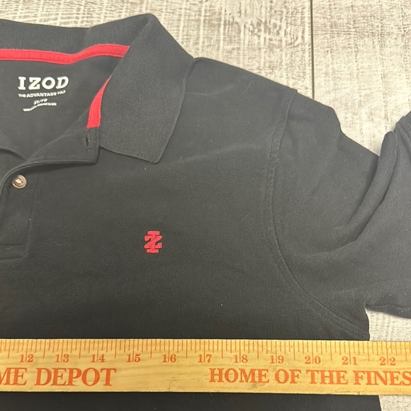 IZOD Black Polo Shirt for Men - Picture 3 of 5